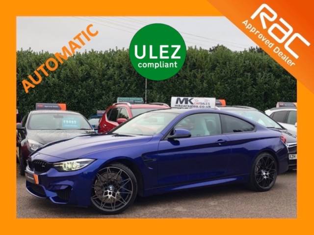 BMW M4 3.0 M4 2dr DCT [Competition Pack] KX69GYV Coupe Petrol Blue