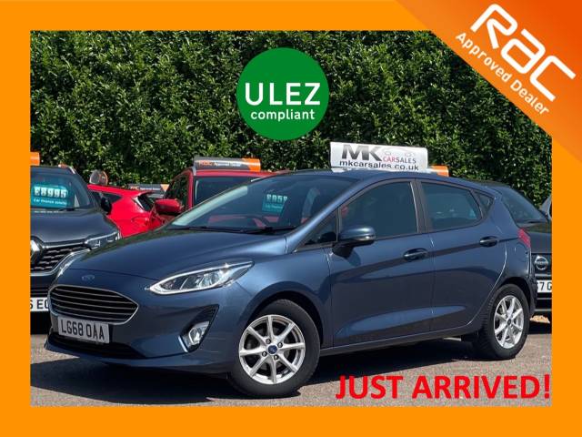 Ford Fiesta 1.0 EcoBoost Zetec 5dr LG68OAA Hatchback Petrol Chrome Blue