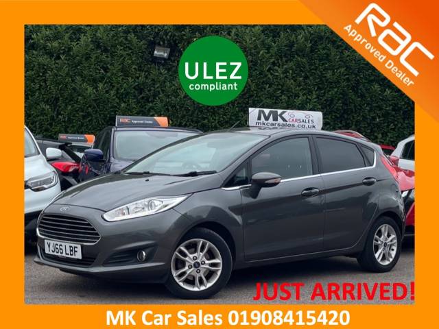 Ford Fiesta 1.0 EcoBoost Zetec 5dr YJ66LBF Hatchback Petrol Magnetic Grey