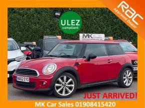MINI HATCHBACK 2012 (NA62EYO) at MK Car Sales Milton Keynes