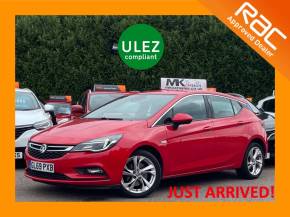 VAUXHALL ASTRA 2019 (GL69PXB) at MK Car Sales Milton Keynes