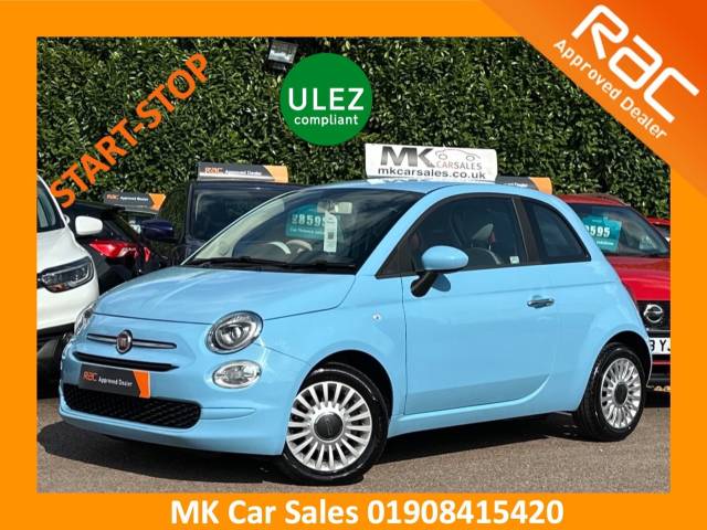 Fiat 500 1.2 Pop Star 3dr Hatchback Petrol Volare Blue