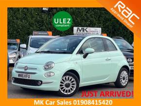 FIAT 500 2016 (WN16KFU) at MK Car Sales Milton Keynes