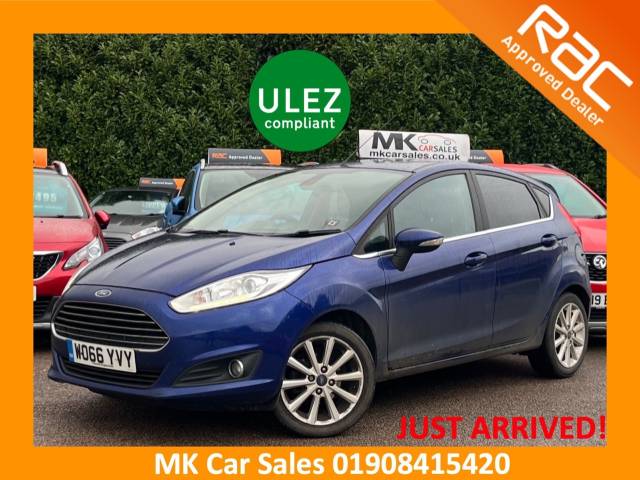 Ford Fiesta 1.0 EcoBoost Titanium 5dr WO66YVY Hatchback Petrol Deep Impact Blue