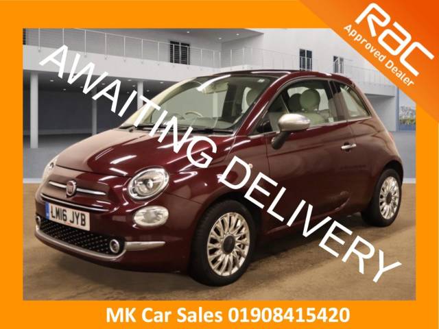 Fiat 500 1.2 Lounge 3dr Dualogic Hatchback Petrol Red